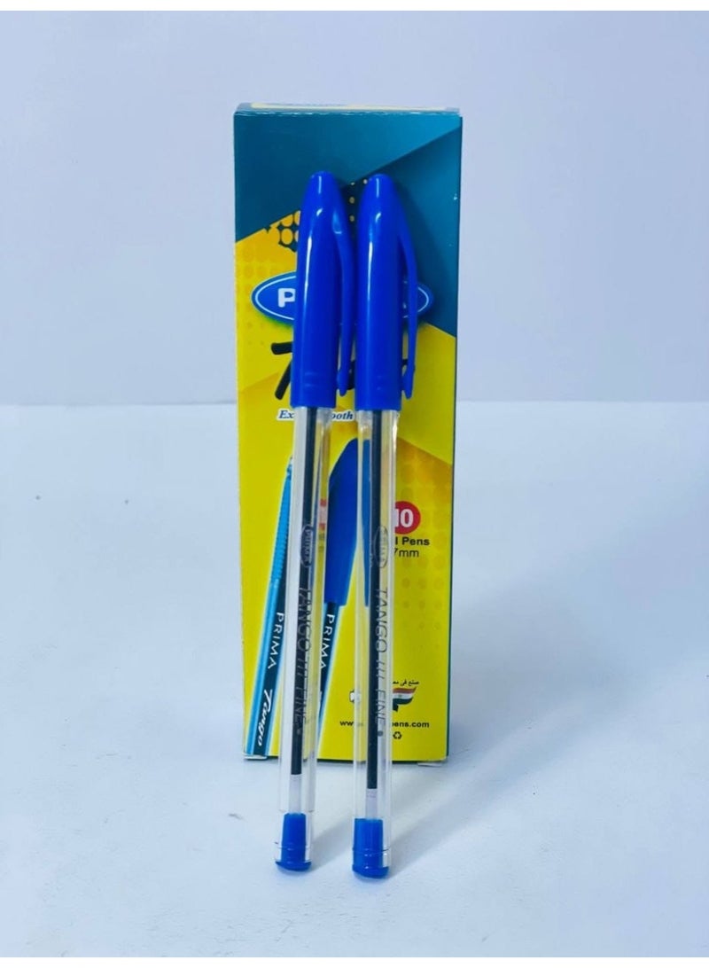 PRIMA Ballpoint pen, needle tip, blue ink color, box of 10 pens - Image 3
