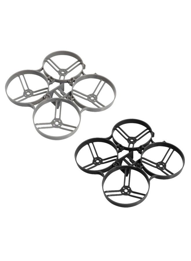 BETAFPV 2pcs Meteor85 85mm Micro Brushless Whoop Frame Kit for Meteor85 2S Brushless FPV Whoop Drone Quadcopter Compatible for 110x Motors Whoop Style FC Board - Black&Grey  - Image 1