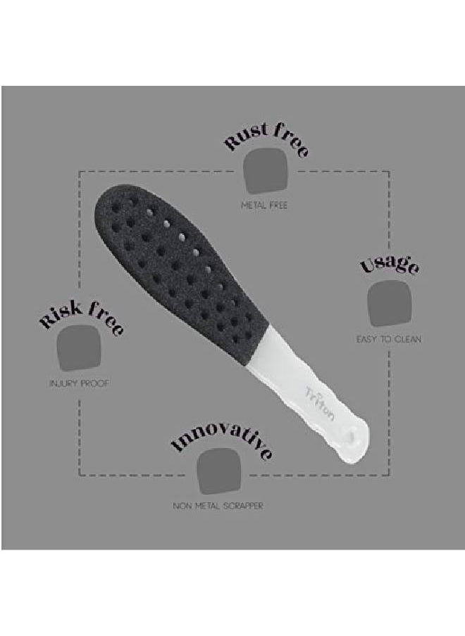 Emery Professional Doited Dual Sided Foot ScraperFiler for Hard n Dead Skin Callus RemoverPedicure Foot Scrubber for Men n Women
