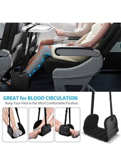 X spring Airplane Foot Hammock Portable Airplane Footrest Helps To Prevent Swelling And Soreness Adjustable Foot Rest Hammock Made Memory Foam Provides Travel Comfort For Shorter Legs  - Image 5