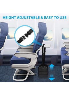 X spring Airplane Foot Hammock Portable Airplane Footrest Helps To Prevent Swelling And Soreness Adjustable Foot Rest Hammock Made Memory Foam Provides Travel Comfort For Shorter Legs  - Image 4