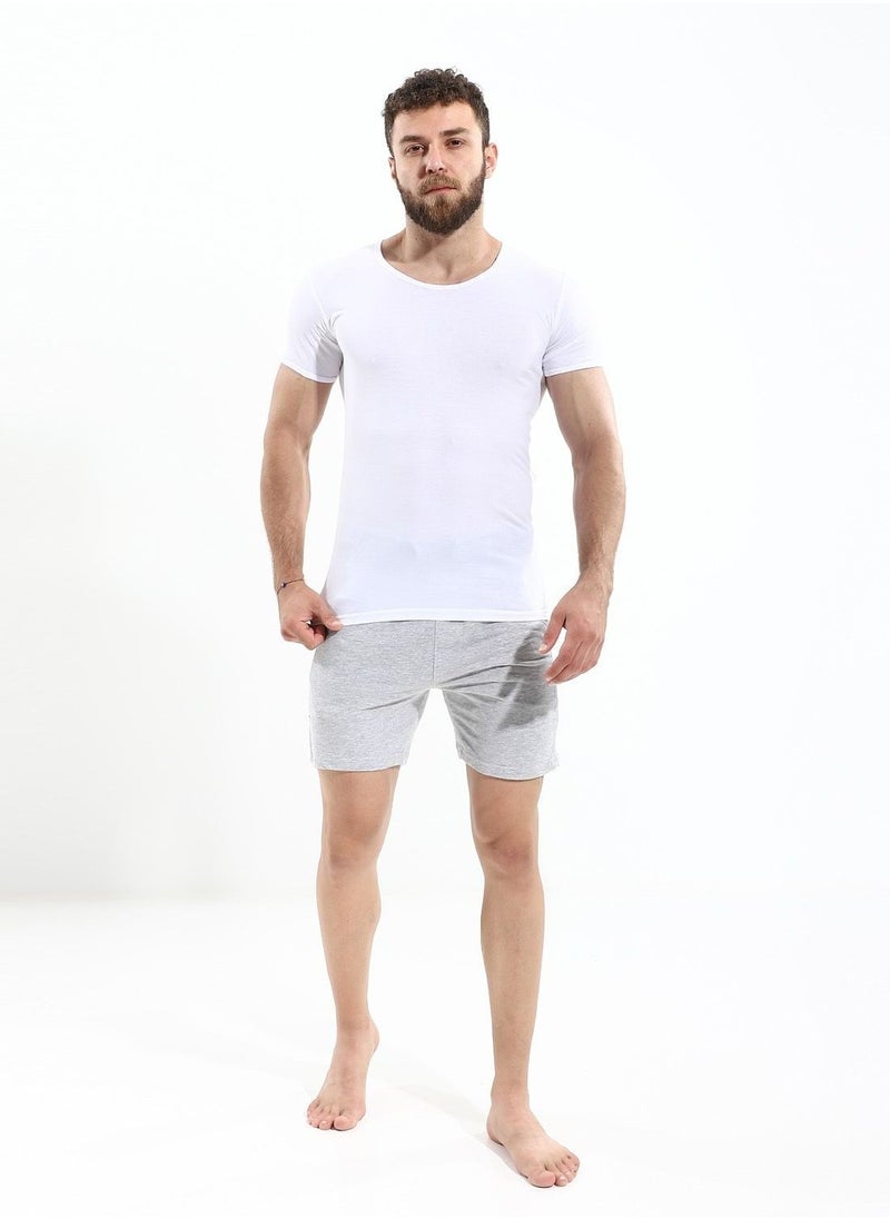 COTTONIL - Pack Of Two Smooth Cotton Half Sleeves Undershirts - White - Image 1
