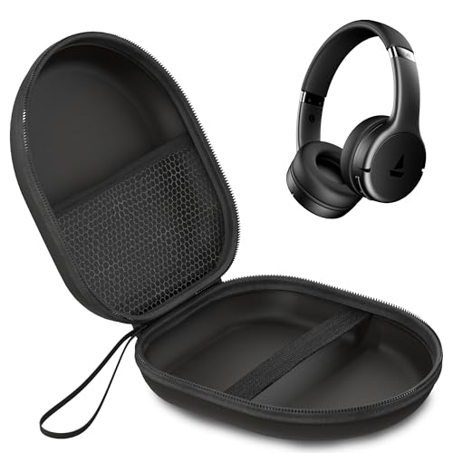 Sounce Headphone Case for Boat Rocker 411 (2025 Launch) | Portable Carrying Case Cover | Hard EVA Shell Travel Storage Case with Shockproof, Waterproof, and Premium Protective Cover – (Black) - Image 1