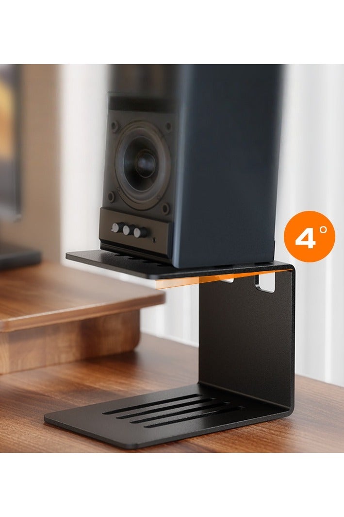 Quality Desk Surround Sounds Speaker Risers Speaker Heightened Stands Mount Anti-Vibration Feet Sound Box Mounts Professional Desktop Speaker Stand - Image 2
