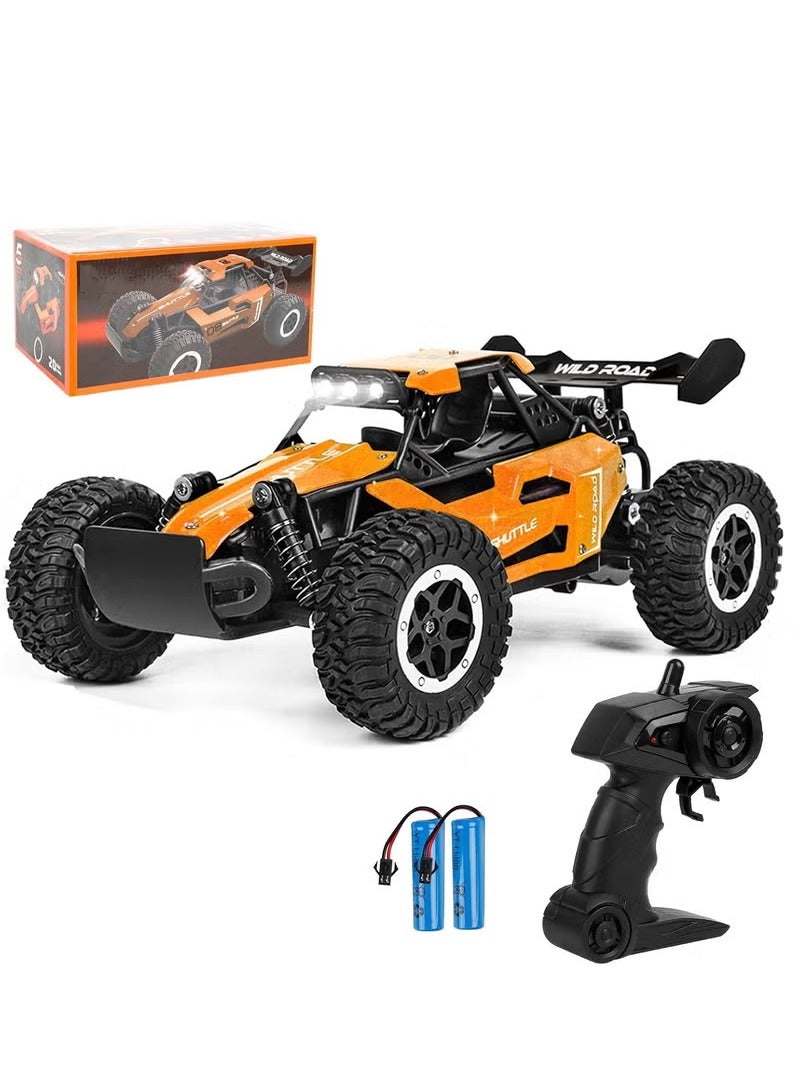 Beauenty Remote Controlled Car, 2.4 GHz, 1:16 Off-Road Monster RC Truck, 2WD 20 km/h, RC Buggy with LED Light, Waterproof, Remote Controlled, Off-Road Toy Car for Children, Gift from - Image 1