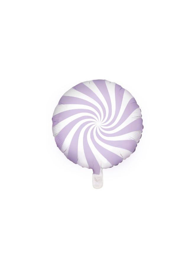 PartyDeco - Foil Balloon Candy, 35cm, light lilac - Image 1