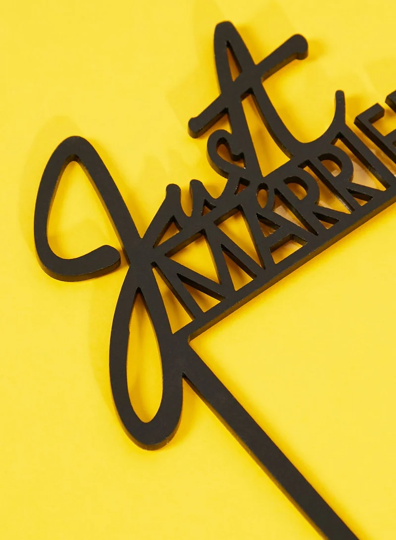 Ginger Ray Cake Topper - Acrylic Just Married