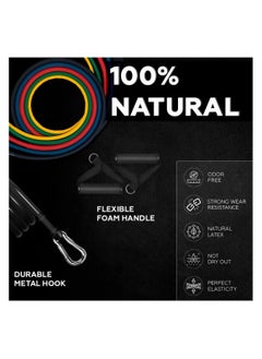 GTSOL 16-Piece Resistance Bands Kit for Full-Body Workouts - Adjustable Tubes with Handles, Door Anchor, and Ankle Straps for Home Fitness (Up to 150 lbs)  - Image 2