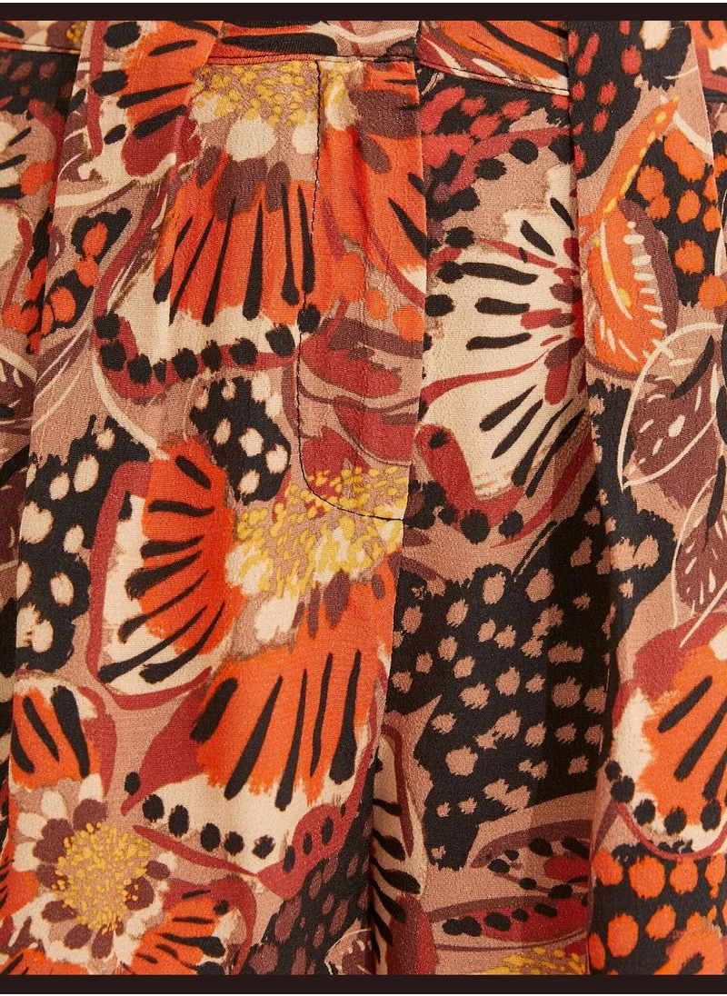 KOTON Melis Ağazat X Koton - Patterned Pocket Short