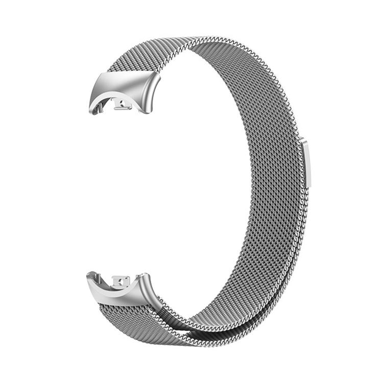 erorex For Xiaomi Smart Band 10/10 Nfc/9/9 Nfc/8/8 Nfc Milan Magnetic Stainless Steel Watch Band(Silver) - Image 2