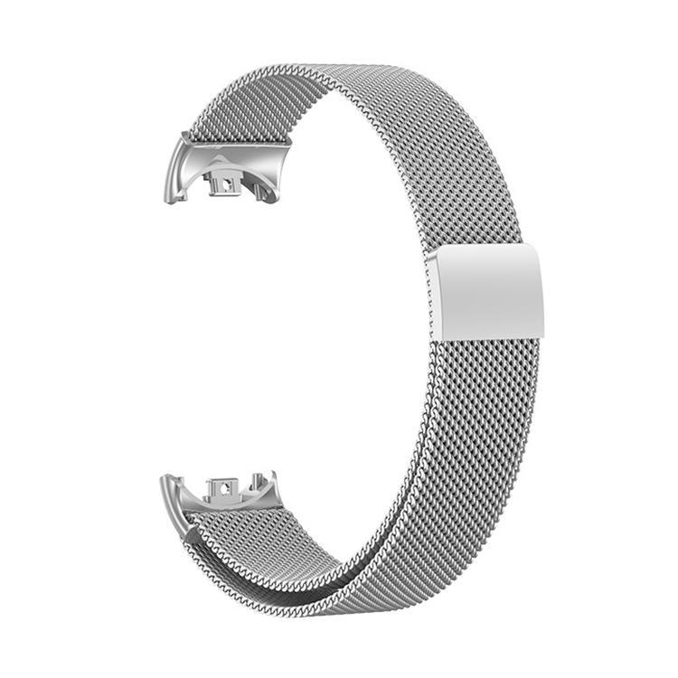erorex For Xiaomi Smart Band 10/10 Nfc/9/9 Nfc/8/8 Nfc Milan Magnetic Stainless Steel Watch Band(Silver) - Image 3