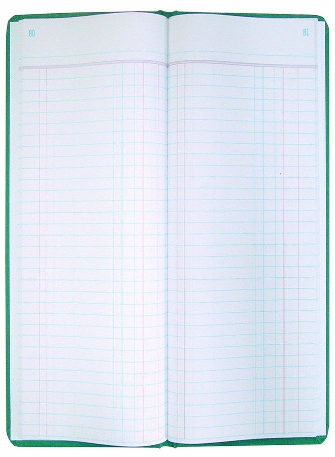 NATIONAL Brand Record Book, Green Canvas, 12.125 x 7.625", 500 Pages (A66500R) - Image 1