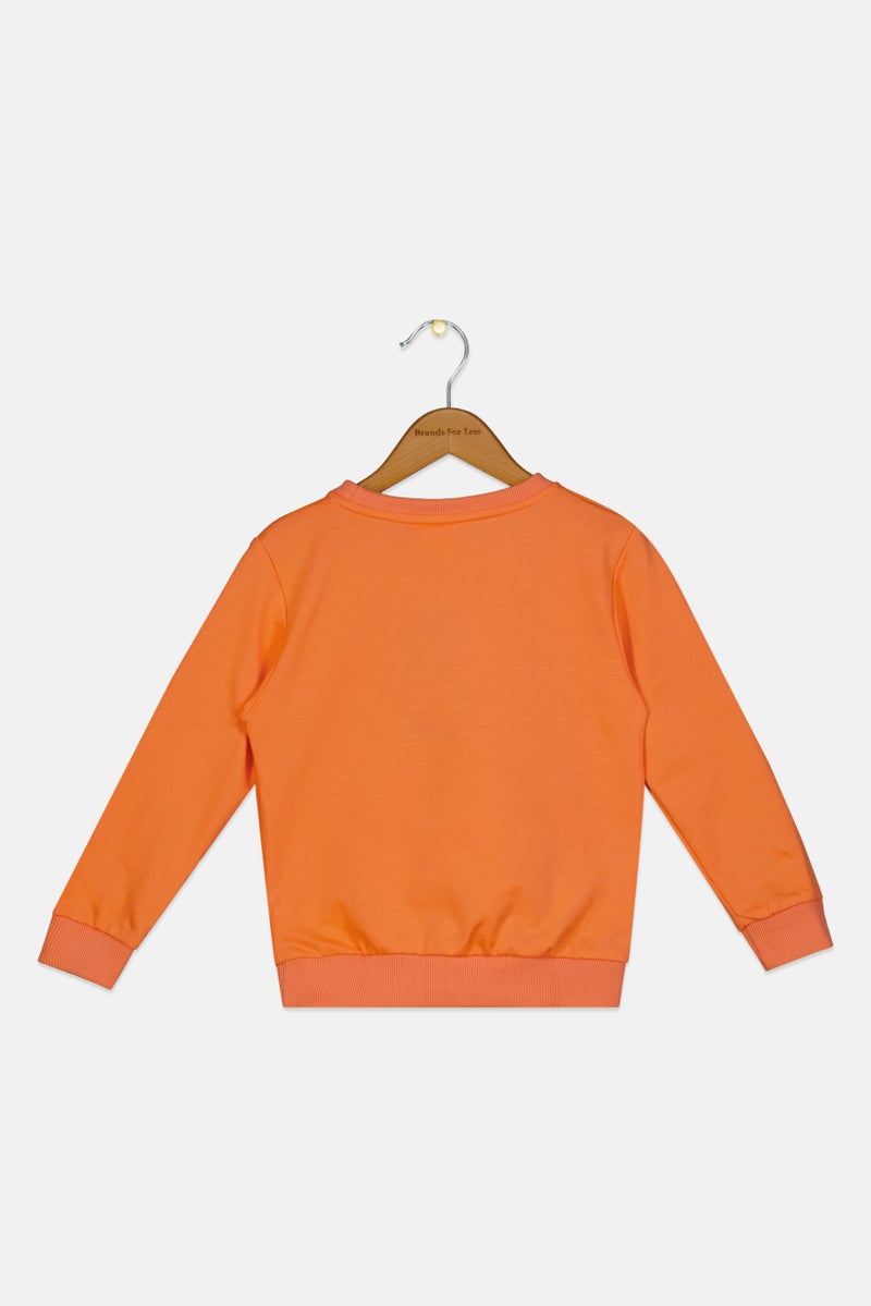 MARVEL Toddlers Boy Iron Man Graphic Print Long Sleeve Sweatshirt, Orange - Image 2