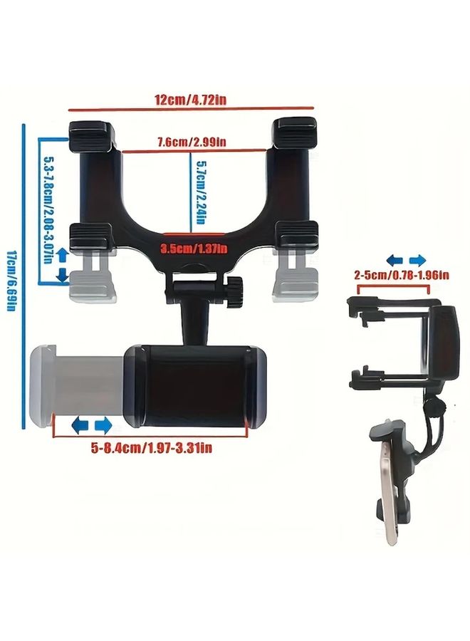 Universal 360 Degree Rotatable Black Car Phone Holder For GPS Navigation - Image 2