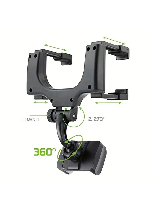 Universal 360 Degree Rotatable Black Car Phone Holder For GPS Navigation - Image 5