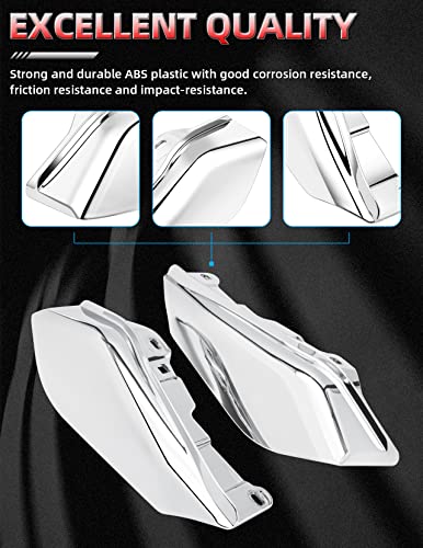 Amazicha Chrome Mid Frame Air Deflector Compatible for Harley Davidson Touring Electra Glide/Street Glide/Road Glide/Tri Glide/Road King 2009-2016 Models Without Cool Flow Fan - Image 5