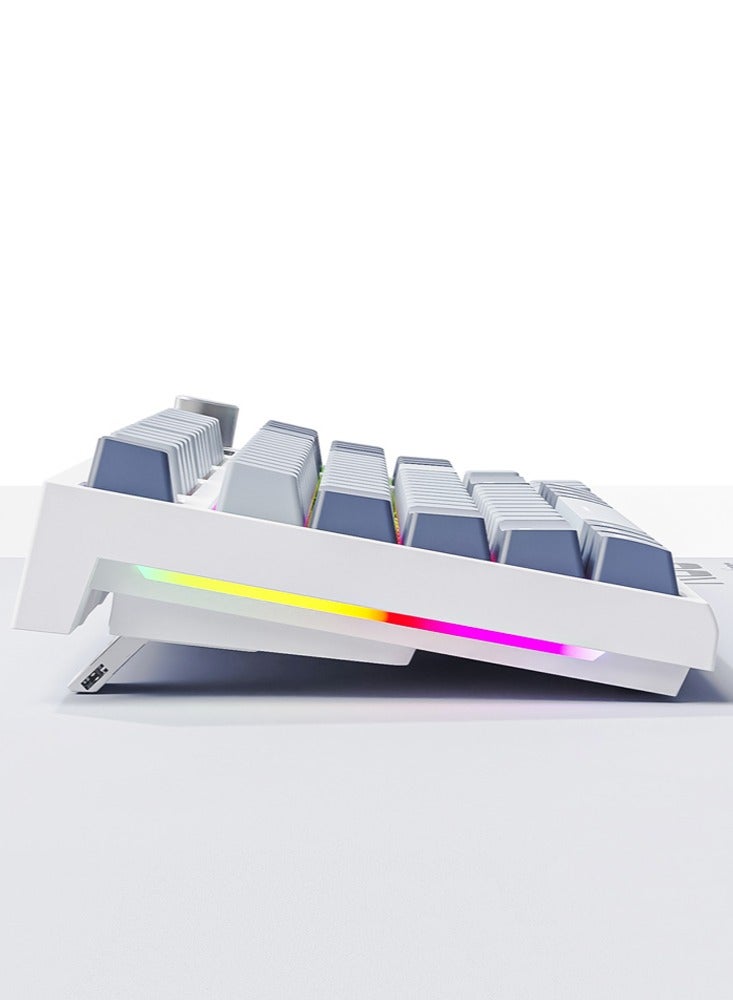 Attack Shark K86 RGB Wireless Gasket Mechanical Keyboard,Triple Mode Bluetooth5.0/2.4G/USB-C 87 Keys Hot Swappable Gaming Keyboard, 4000 mAh Battery 1.2'' HD OLED Display Volume Rotary Button for Games and Work - Image 3