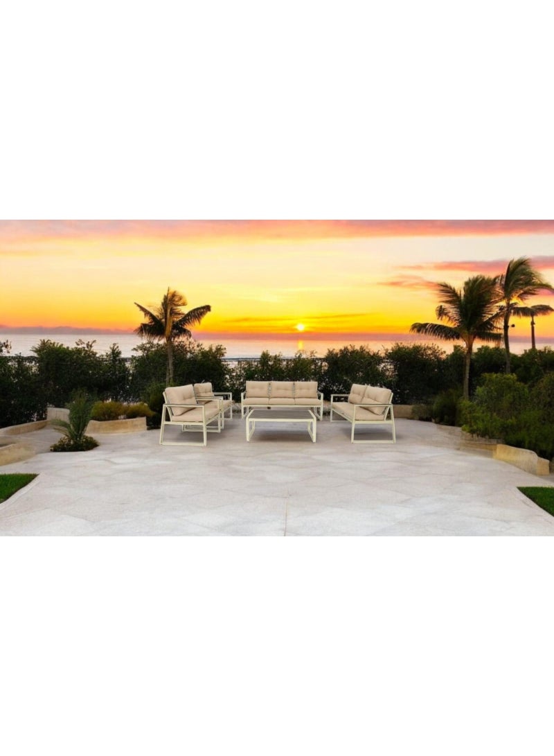 Outdoor seating set, consisting of 5 pieces
