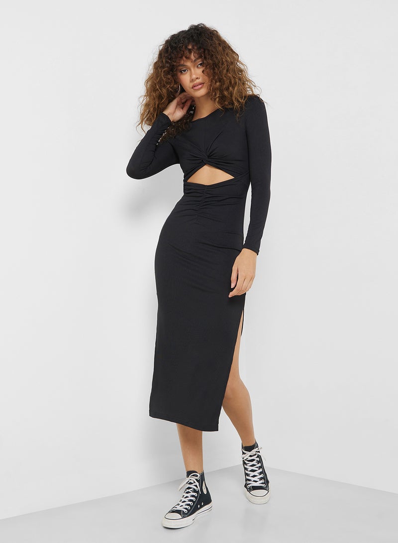 Ginger Twist Front Midi Dress - Image 4