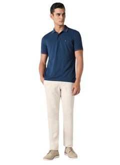Van Heusen Van Heusen Men's Regular Fit Polo T-Shirt (VSKP517S011419_Nautical S)  - Image 4