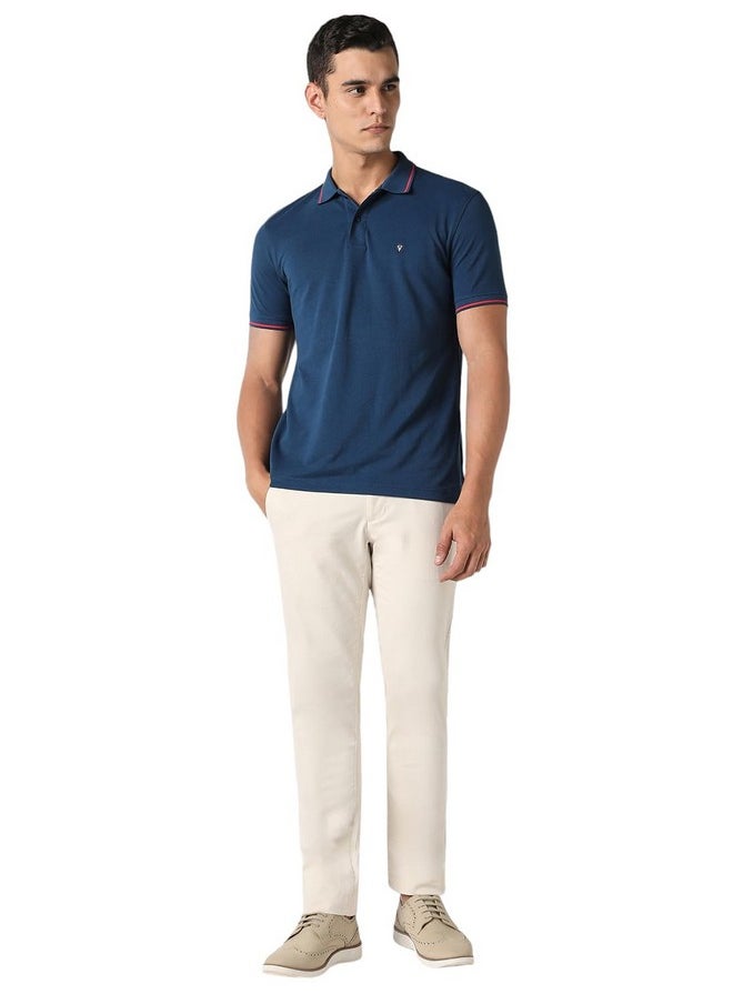 فان هيوزن تي شيرت بولو Van Heusen للرجال ذو قصة عادية (VSKP517S011419_Nautical S)  - Image 4