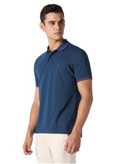 Van Heusen Van Heusen Men's Regular Fit Polo T-Shirt (VSKP517S011419_Nautical S)  - Image 3