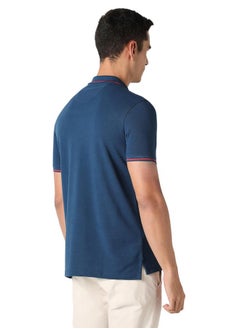 Van Heusen Van Heusen Men's Regular Fit Polo T-Shirt (VSKP517S011419_Nautical S)  - Image 5