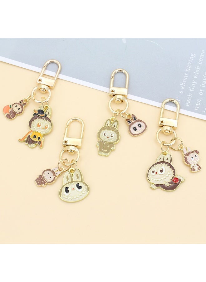 Generic Cute Cartoon Labubu Keychain Pendant  - Image 2