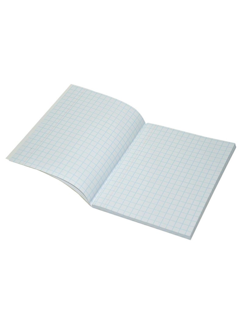 FIS Exercise Books 10 Mm Square With Left Margin, 200 Pages, Pack Of 6 Pieces, 16.5 X 21 Cm Size - FSEBSQ10200N - Image 3