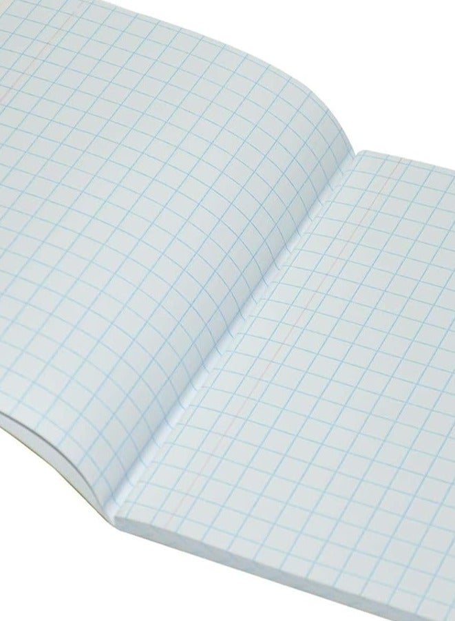 FIS Exercise Books 10 Mm Square With Left Margin, 200 Pages, Pack Of 6 Pieces, 16.5 X 21 Cm Size - FSEBSQ10200N - Image 2