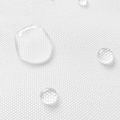 GeeComfy Waterproof Canvas Fabric by The Yard 58" W 600D Upholstery Polyester Material Indoor Outdoor Water Resistant Fabric for Chair Cushion Furniture Cover Sewing DIY Cloth, 5 Yards White - Image 2