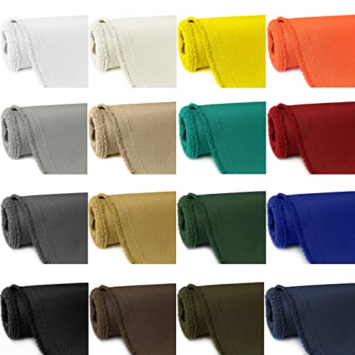 GeeComfy Waterproof Canvas Fabric by The Yard 58" W 600D Upholstery Polyester Material Indoor Outdoor Water Resistant Fabric for Chair Cushion Furniture Cover Sewing DIY Cloth, 5 Yards White - Image 5