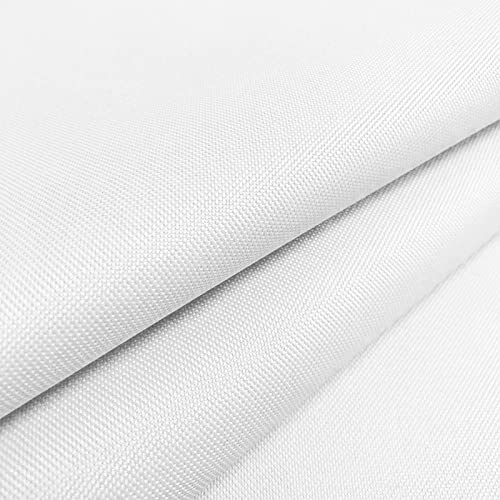 GeeComfy Waterproof Canvas Fabric by The Yard 58" W 600D Upholstery Polyester Material Indoor Outdoor Water Resistant Fabric for Chair Cushion Furniture Cover Sewing DIY Cloth, 5 Yards White - Image 3