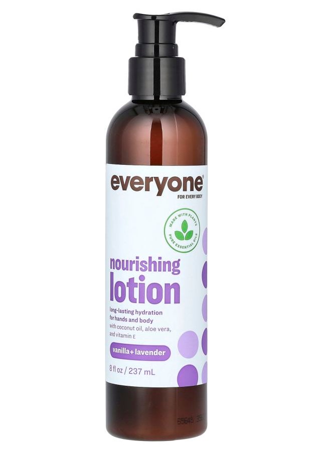 Everyone Nourishing Lotion Vanilla + Lavender 8 fl oz (237 ml) 