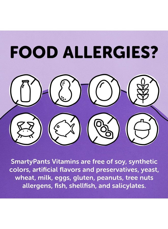 SmartyPants Organic Toddler Multivitamin Daily Gummy Vitamins: Probiotics Vitamin C D3 Zinc & B12 For Immune Support Energy & Digestive Health Fruit Flavor 60 Gummies 30 Day Supply - Image 5