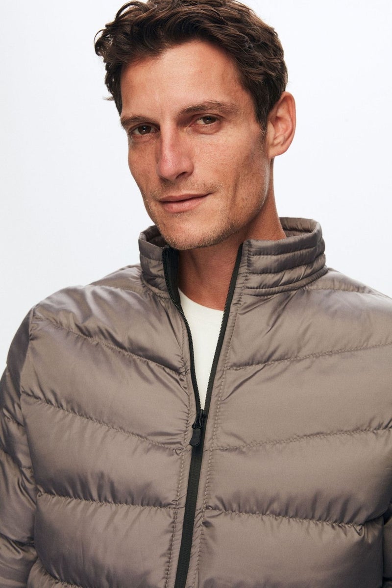 D'S DAMAT Slim Fit Grey Windproof Fiber Filled Jacket 1HF07ORT01940  - Image 2