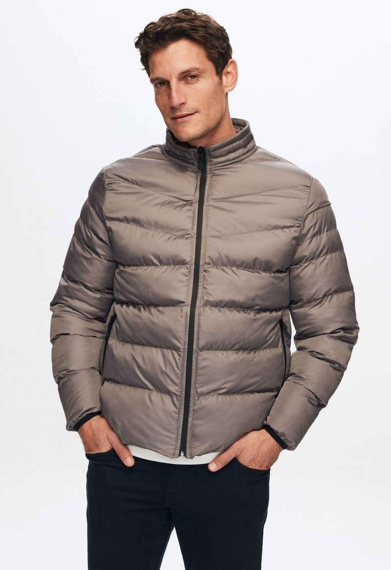 D'S DAMAT Slim Fit Grey Windproof Fiber Filled Jacket 1HF07ORT01940  - Image 3
