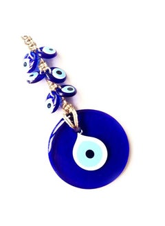 REBUY REBUY Evil Eye Wall Hanging Nazar Boncuk Wall Décor large Evil Eye Macramé Wall Hanging, Size 23 x 8 Centimeters Approximately 