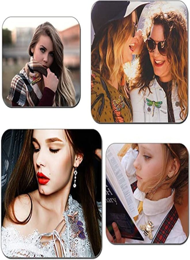 SYOSI Women Brooch Set, 7 Pcs Crystal Brooch Antique  Animal Shape Colorful Rhinestone Pins Costume Gifts, Retro Brooches for Cloth Scarf and Hat, Stylish Elegant Brooch Pin for Women Men Party Wedding - Image 4