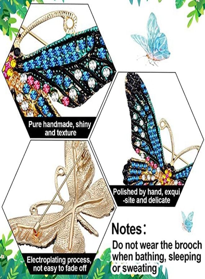 SYOSI Women Brooch Set, 7 Pcs Crystal Brooch Antique  Animal Shape Colorful Rhinestone Pins Costume Gifts, Retro Brooches for Cloth Scarf and Hat, Stylish Elegant Brooch Pin for Women Men Party Wedding - Image 3