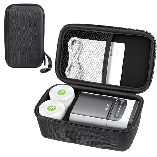 Nelko Genuine Case Compatible with Nelko PM220 Label Maker Portable Handheld Label Printer Carrying Storage Bag for Label Maker Tape USB Cable and Accessories Case Only Black LMC03 - Image 1