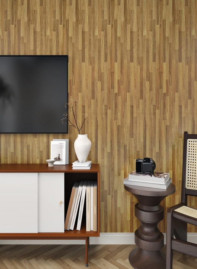 Wallercity Light Brown Butcher Block Contact Paper Vinyl Waterproof Wood Countertop Peel and Stick Faux Wood Wallpaper Removable Woodgrain Contact Paper for Bathroom Kitchen Counter Top 15.8''x78.7'' - Image 5