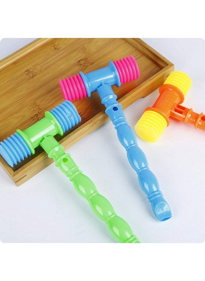 Toyvian Toyvian 12 Pcs Squeaky Squeaking Hammer Pounding Toy Plastic Whistle Sound Toy for Boys and Girls Clown Carnival Circus Birthday Party Favors Random Color  - Image 2