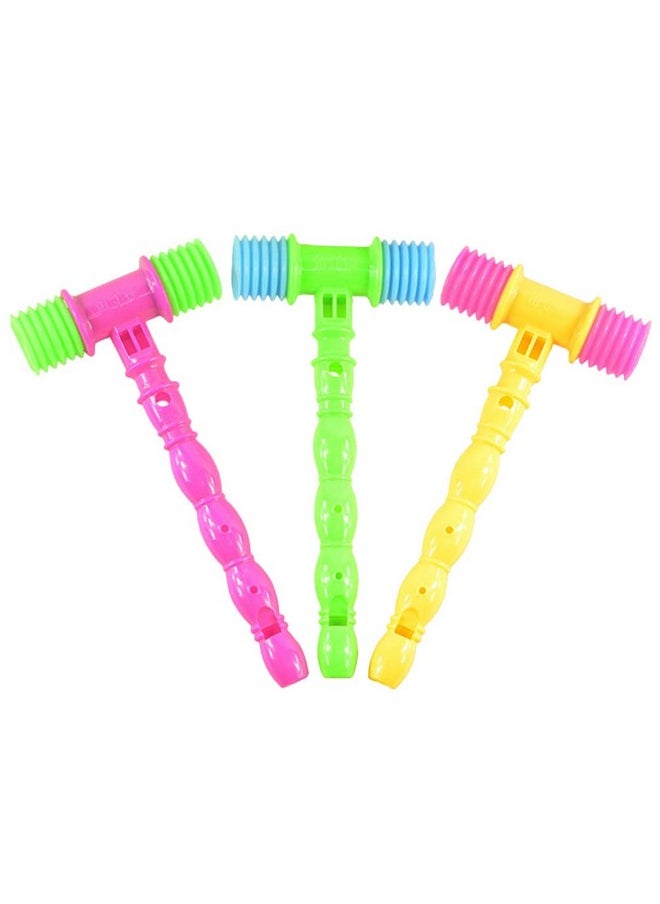 Toyvian Toyvian 12 Pcs Squeaky Squeaking Hammer Pounding Toy Plastic Whistle Sound Toy for Boys and Girls Clown Carnival Circus Birthday Party Favors Random Color  - Image 1