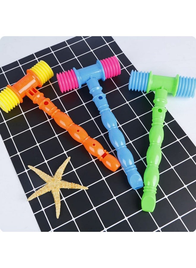 Toyvian Toyvian 12 Pcs Squeaky Squeaking Hammer Pounding Toy Plastic Whistle Sound Toy for Boys and Girls Clown Carnival Circus Birthday Party Favors Random Color  - Image 3