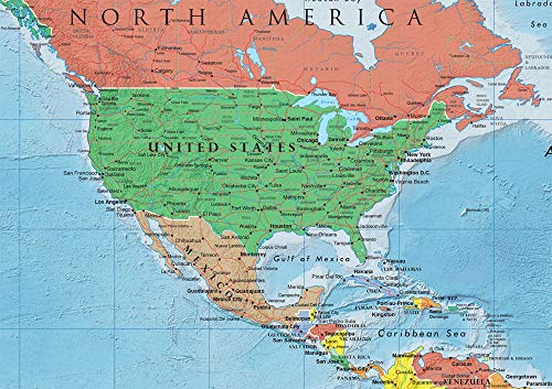 Swiftmaps 36x48 World Classic Elite Wall Map Laminated Flags of the World - Image 3