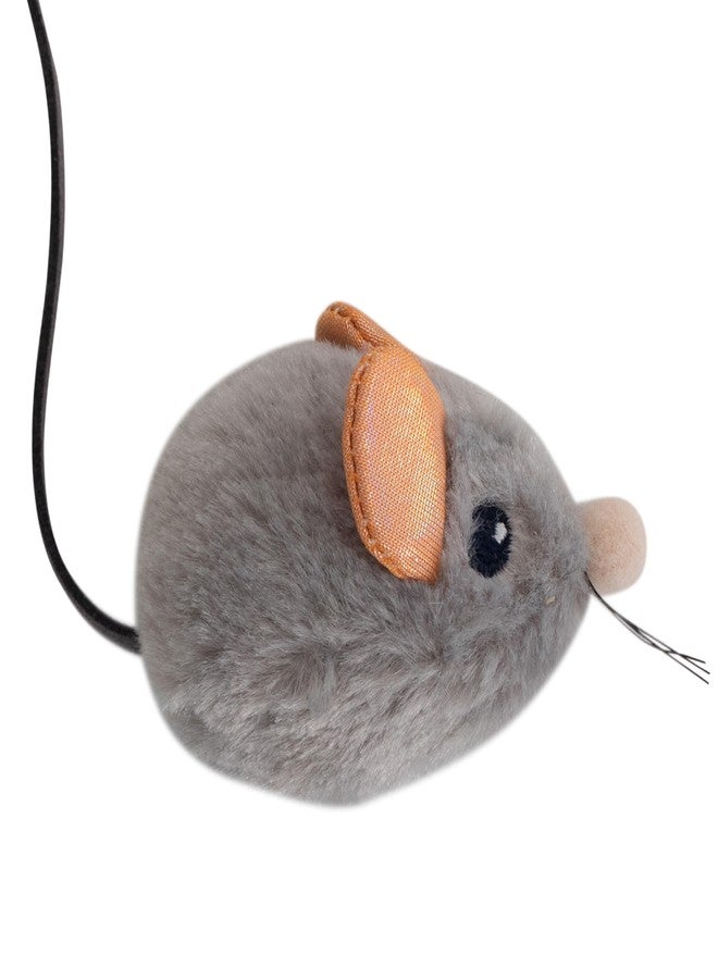 Catstages Squeak Squeak Mouse Cat Toy with Touch-Activated Sound & Catnip, Gray - Image 1