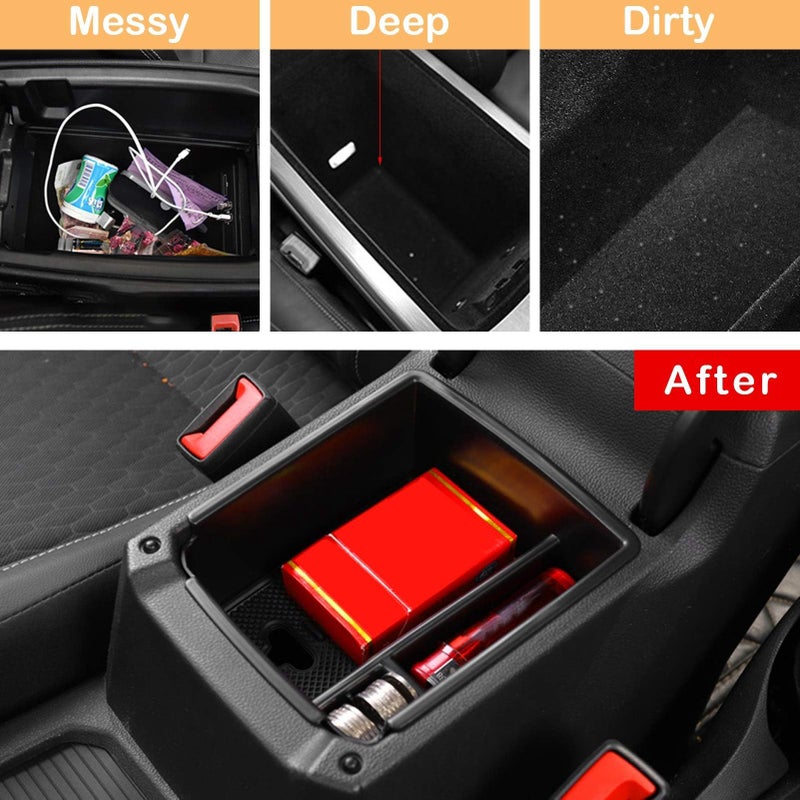 TTCR-II Center Console Organizer Tiguan 2018-2024, for VW Taos Console Organizer Tray 2022 2023 2024 2025 2026, Compatible with Volkswagen Tiguan Middle Storage Box Taos - Image 2