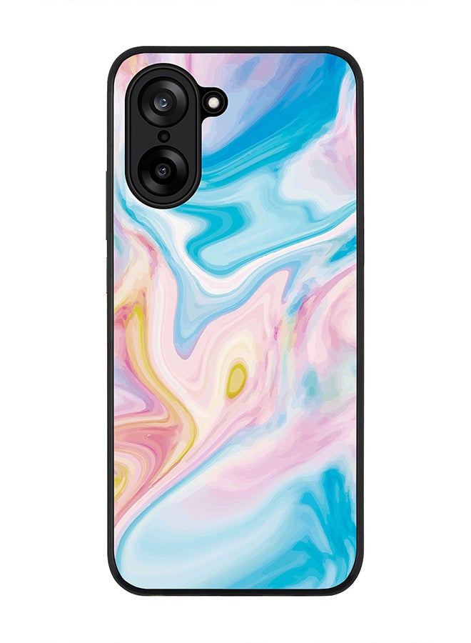 Stylizedd For OnePlus Nord CE5 / Ace 5 Racing Case,Slim fit Camera Protection, Shockproof Thin Phone cover  - Marble Print Aqua