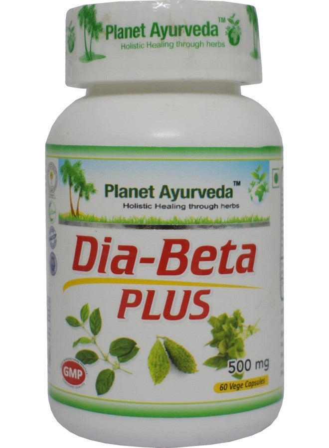 Planet Ayurveda's DiaBeta Plus for Diabetes (60 Capsules, Pack of 1) - Image 1